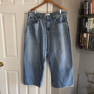 Abercrombie & Fitch Medium Blue Wide Leg Jeans